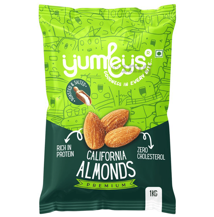 Yumleys Premium California Almonds Roasted & Salted