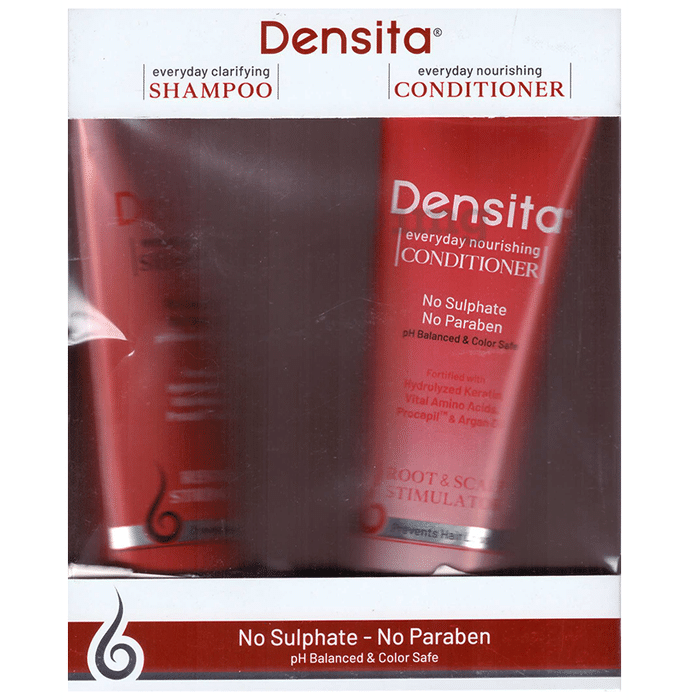Densita Combo Pack of Everyday Clarifying Shampoo & Everyday Nourshing Conditioner (125ml Each)