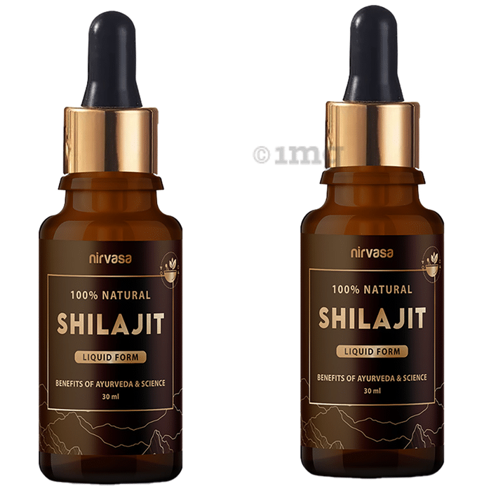 Nirvasa 100% Natural Shilajit Liquid Form (30ml Each)