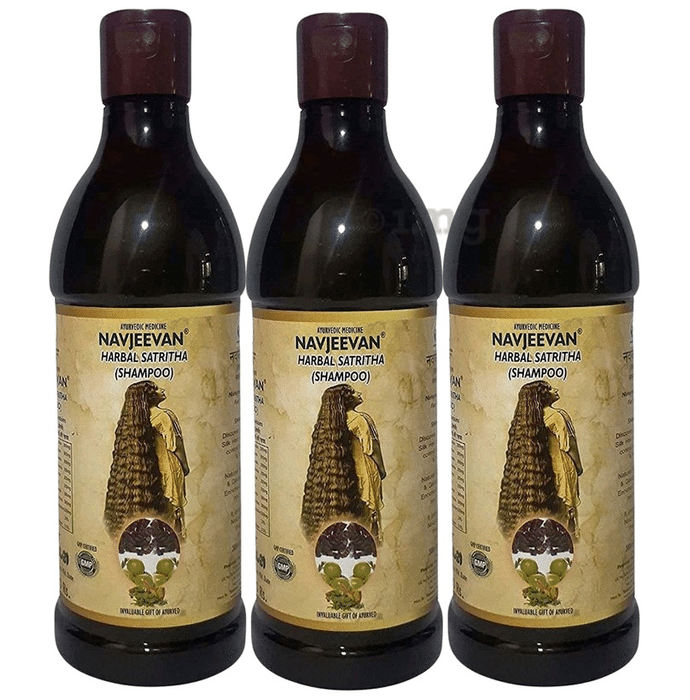 Amrit Navjeevan Navjeevan Harbal Satritha Shampoo(300ml Each)