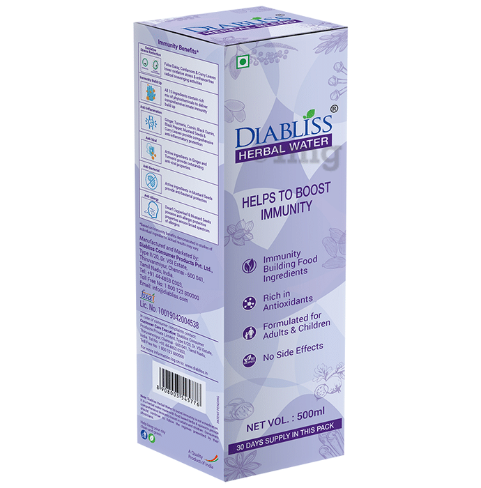 Diabliss Herbal Water Helps to Boost Immunity