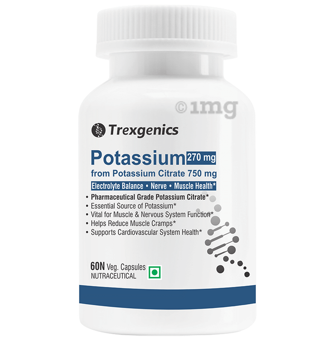 Trexgenics Potassium 270mg Veg Capsule