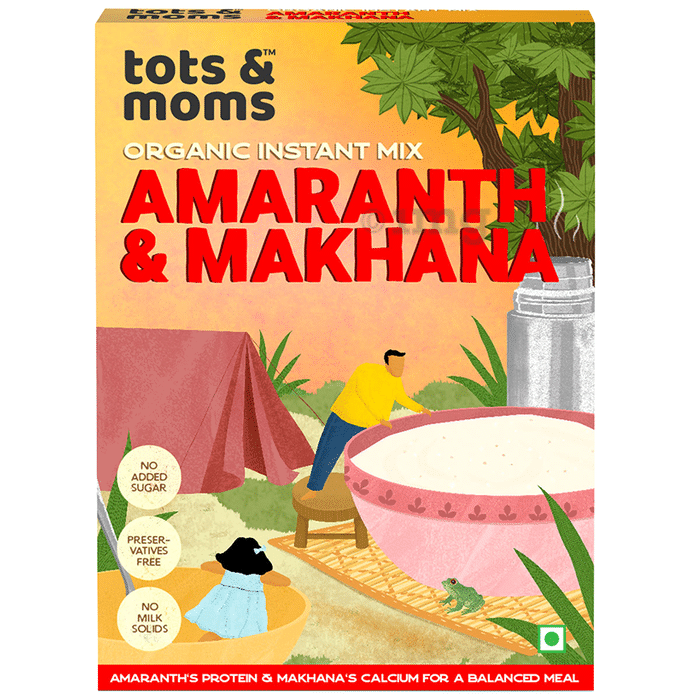 Tots and Moms Organic Instant Mix 6 Month+ Amaranth & Makhana