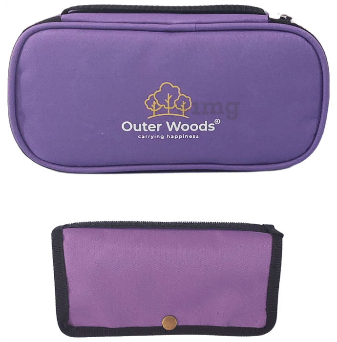 Outer Woods OW 12 Insulated Insulin Cooler Bag Purple