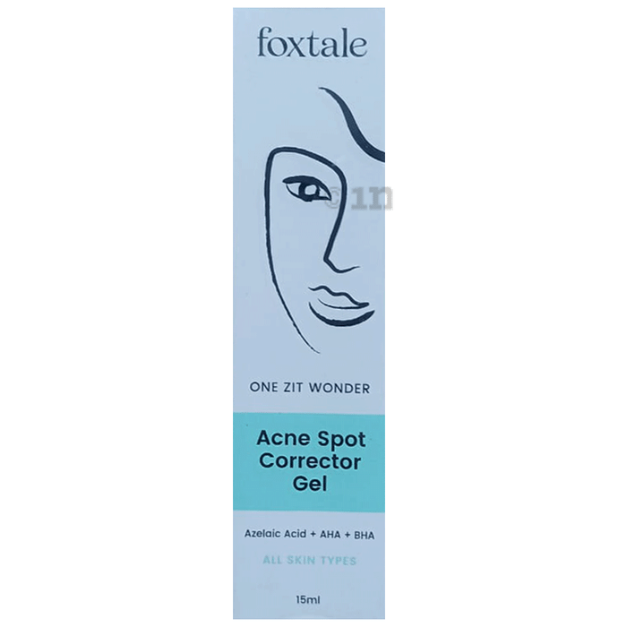 Foxtale One Zit Wonder Acne Spot Corrector Gel | With AHA & BHA for All Skin Types