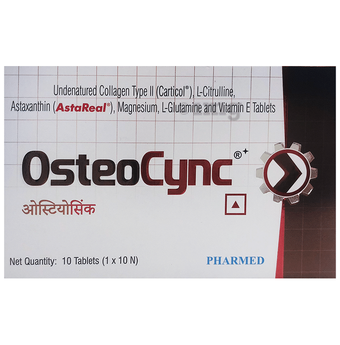 Osteocync Tablet with Collagen, Magnesium, Glutamine & Vitamin E | For Joint Health