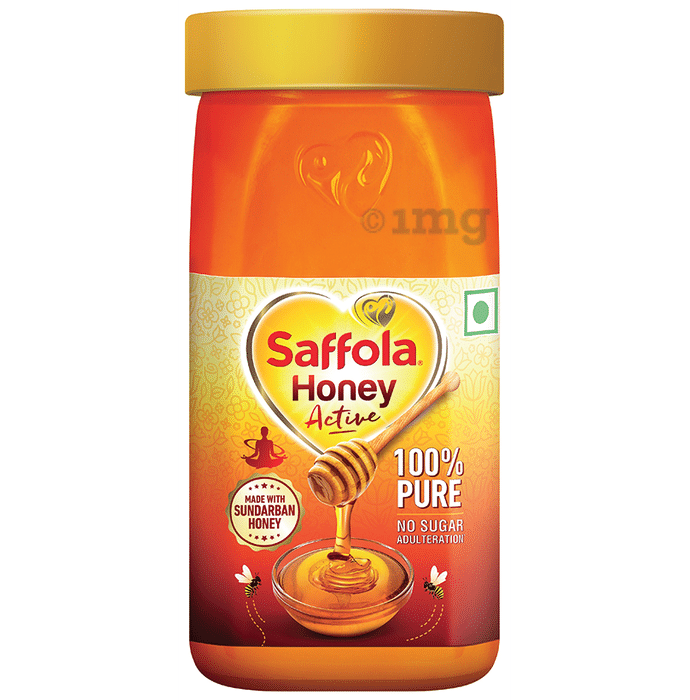 Saffola Honey Active | Made with Sundarban Forest Honey | No Sugar Adulteration