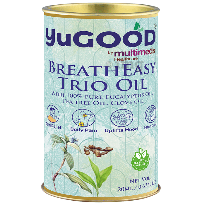 Yugood Breatheasy Trio with Eucalyptus, Clove and Tea Tree Oil