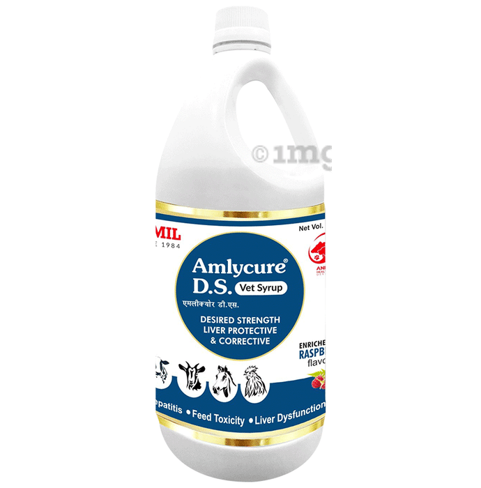 Aimil Amlycure D.S Vet Syrup | Herbal Kidney Medicine Raspberry