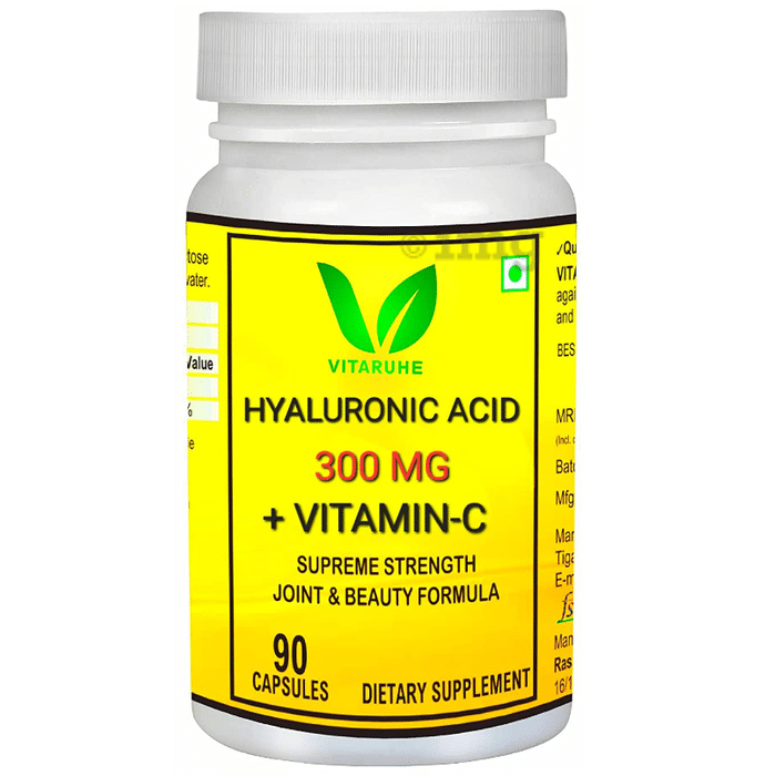 Vitaruhe Hyaluronic Acid 300 Mg + Vitamin-C Capsule