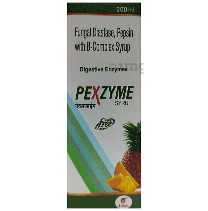 Pexzyme Syrup Sugar Free Buy bottle of 200.0 ml Syrup at best price in