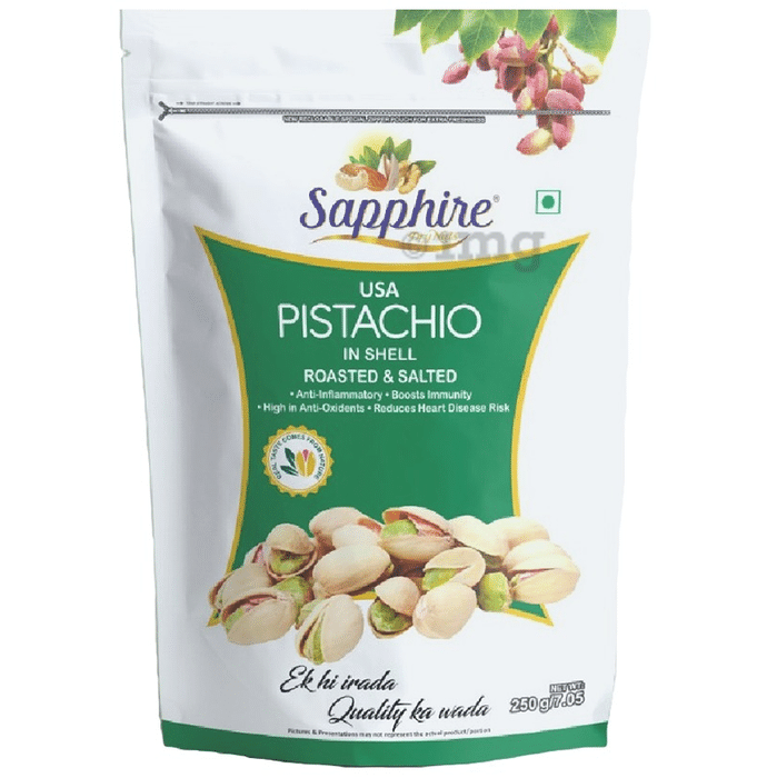 Sapphire USA Pistachio Inshell Zipper Pouch Roasted & Salted