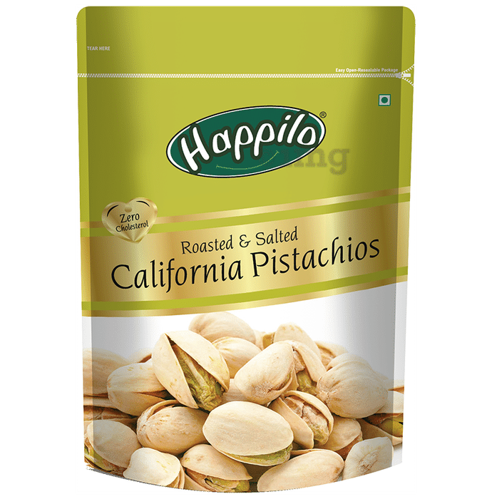 Happilo Premium Californian Roasted & Salted Pistachios (200gm Each)