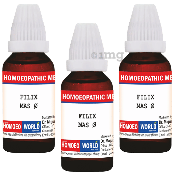 Dr. Majumder Homeo World Filix Mas Mother Tincture (30ml Each) Q