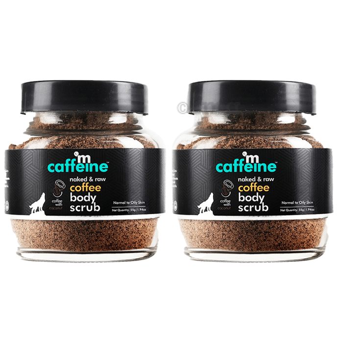 mCaffeine Naked & Raw Coffee Body Scrub (Each 55g)