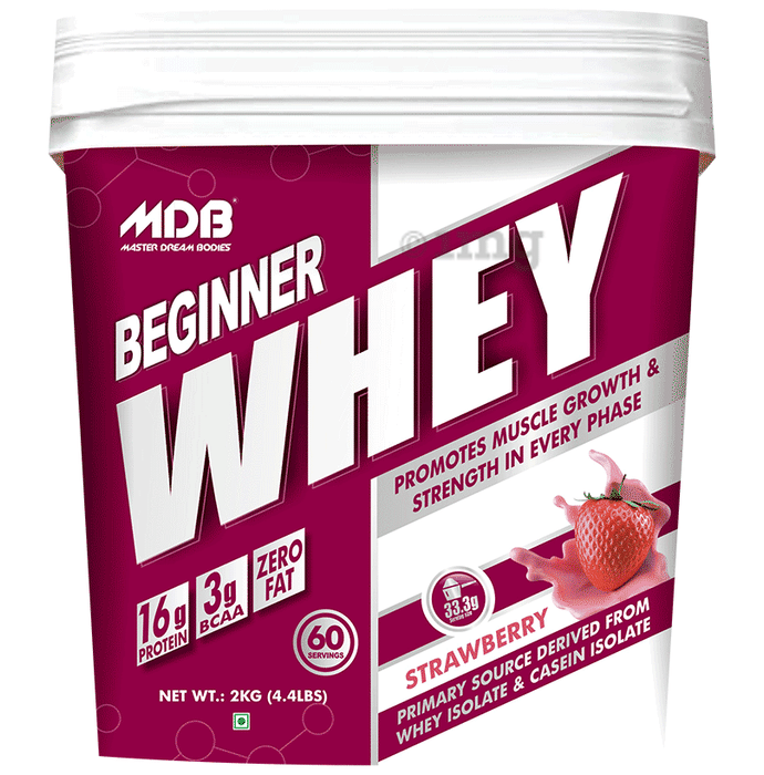 MDB Master Dream Bodies Beginner Protein 16g Whey Isolate Strawberry