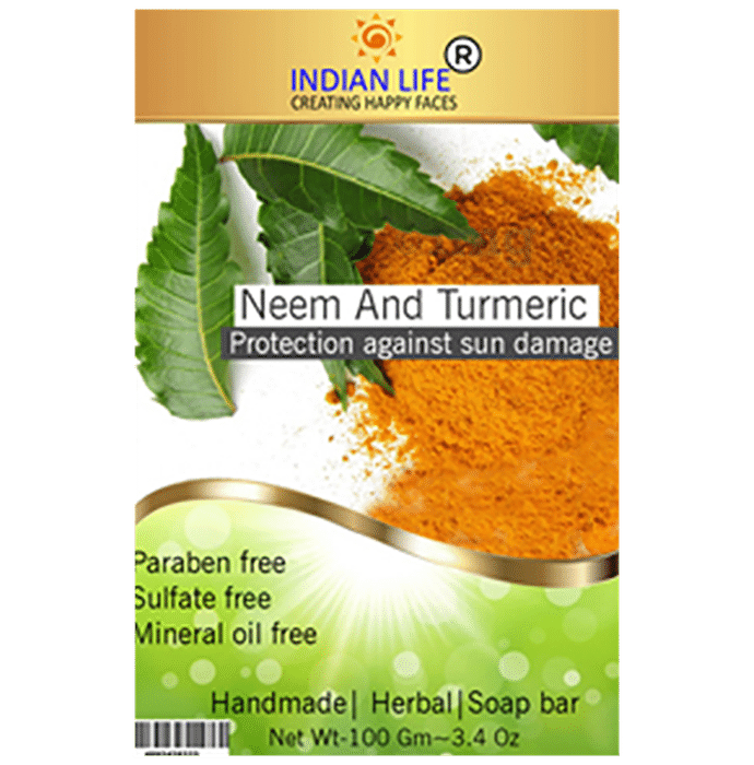 Indian Life Neem and Turmeric Soap Bar