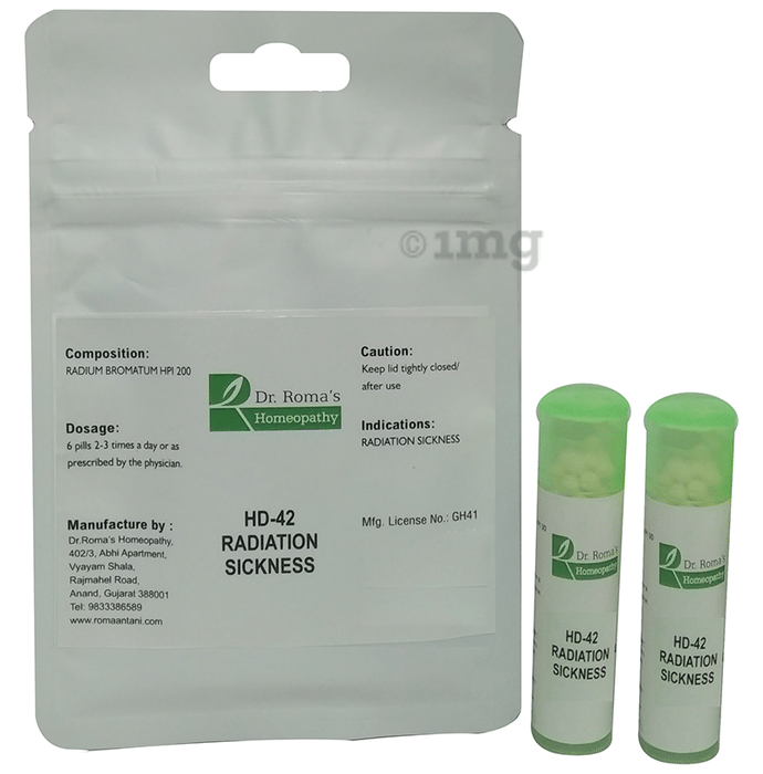 Dr. Romas Homeopathy HD-42 Radiation Sickness, 2 Bottles of 2 Dram