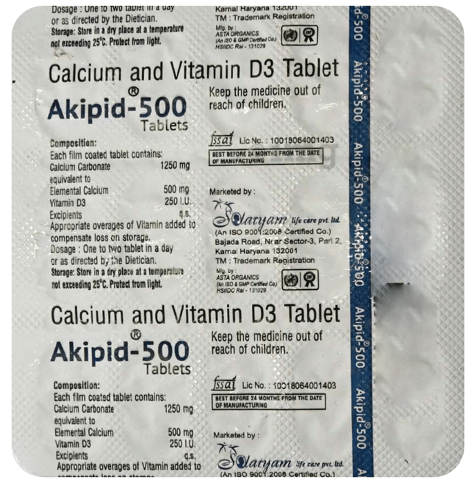 Akipid 500 Tablet