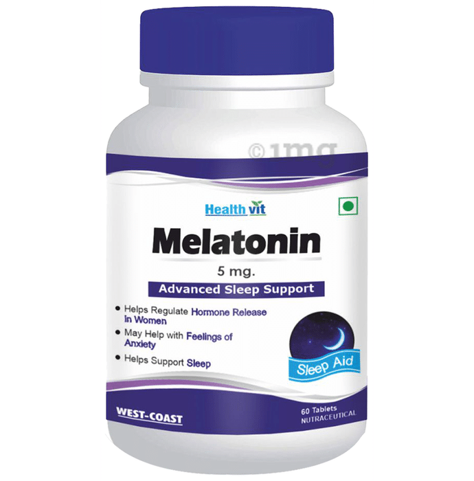 HealthVit Melatonin for Advanced Sleep Support | 5mg Tablet