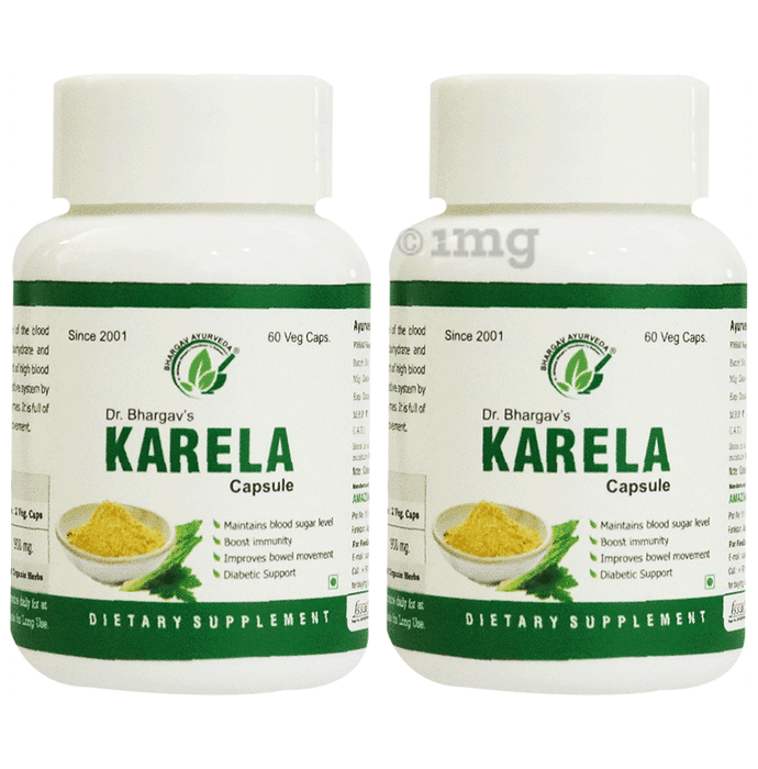 Dr.Bhargav’s Karela Veg Capsule (100 Each)