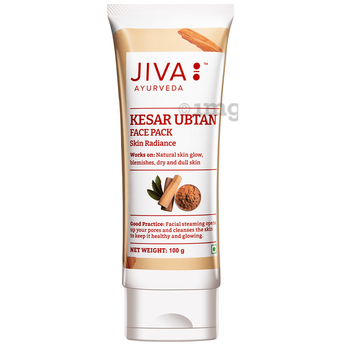Jiva Ayurveda Kesar Ubtan Face Pack Skin Radiance (100gm Each)