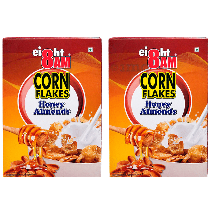 8AM Corn Flakes (300gm Each) Honey Almonds