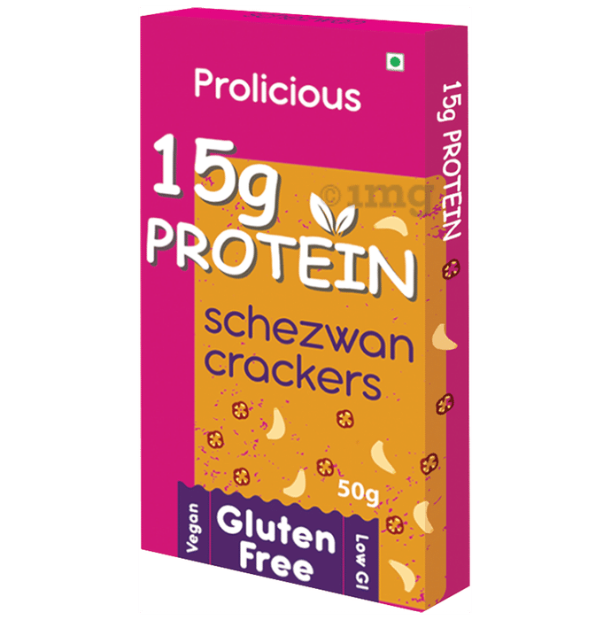 Prolicious Schezwan Crackers (50gm Each) Gluten Free