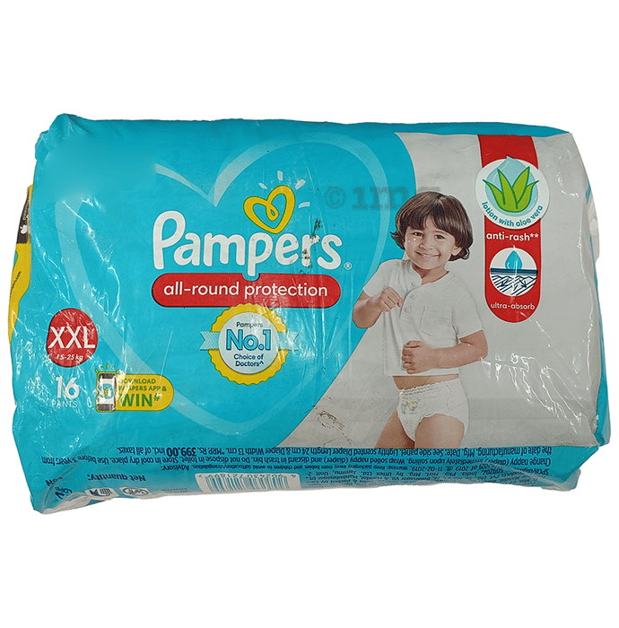 Pampers Allround Protection Anti Rash Lotion with Aloe Vera Diaper XXL Buy packet of 16