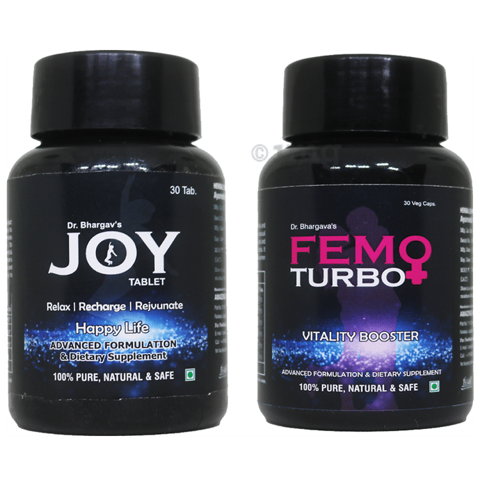 Dr.Bhargav’s Combo Pack of Joy Tablet & Femo Turbo Capsule (30 Each)