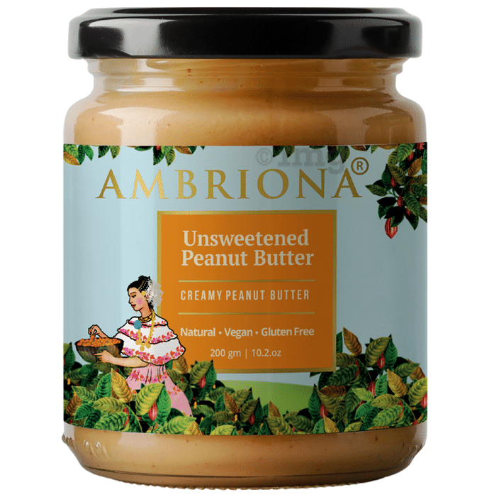 Ambriona Unsweetened Creamy Peanut Butter
