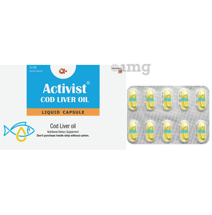 Activist Cod Liver Oil Liquid Capsule (10 Each)