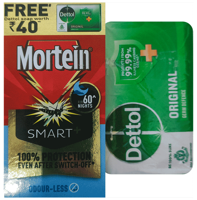 Mortein Mosquito Repellant Liquid Refill With Free Dettol Soap