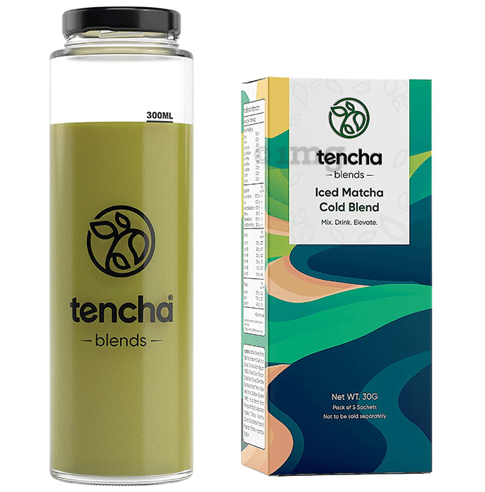 Tencha Blends Iced Matcha Cold Blend Sachet (5 Each) with Tumbler Free
