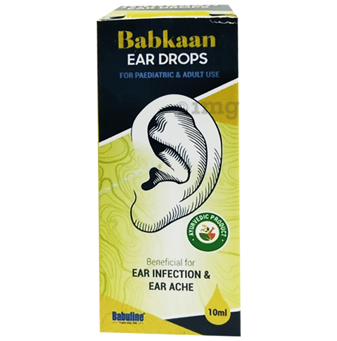 Babuline Babkaan Ear Drops for Ear Infection & Ear Ache (10ml Each)