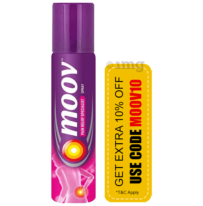Moov 100% Ayurvedic Pain Relief Spray | For Back Pain, Joint Pain, Knee Pain & Muscle Pain
