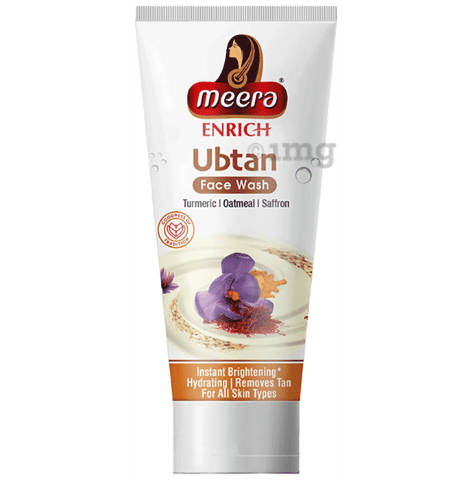 Meera Enrich Ubtan Face Wash Turmeric Oatmeal & Saffron