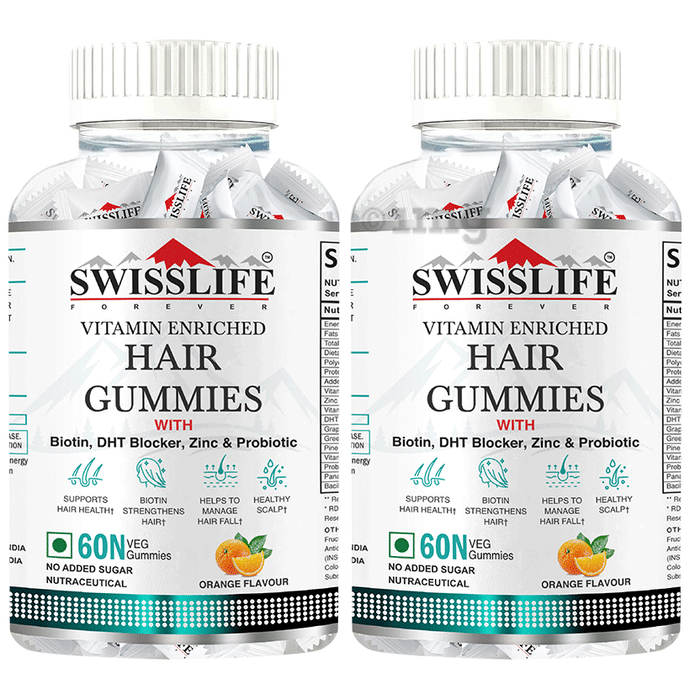 SWISSLIFE FOREVER Hair Veg Gummies (60 Each)