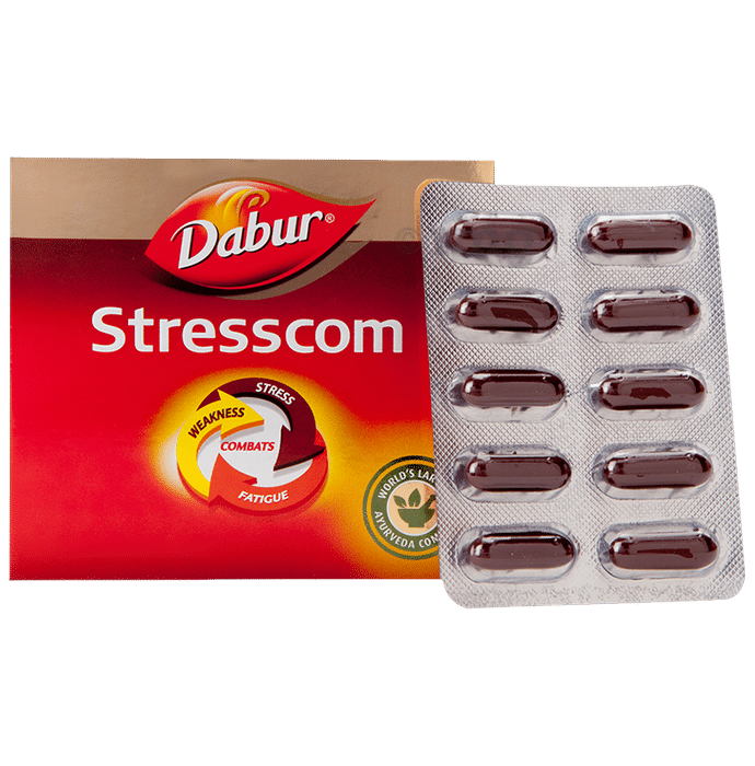 Dabur Stresscom Ashwagandha Capsule | Manages Fatigue, Weakness & Stress