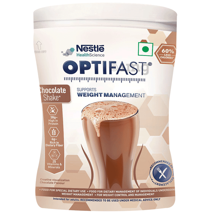 Nestle Optifast with Protein, Fibre, Vitamins & Minerals for Weight Management | Flavour Chocolate
