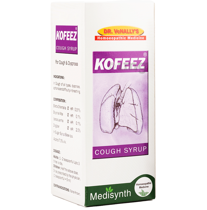 Medisynth Kofeez Cough Syrup Buy bottle of 450 ml Syrup at best price
