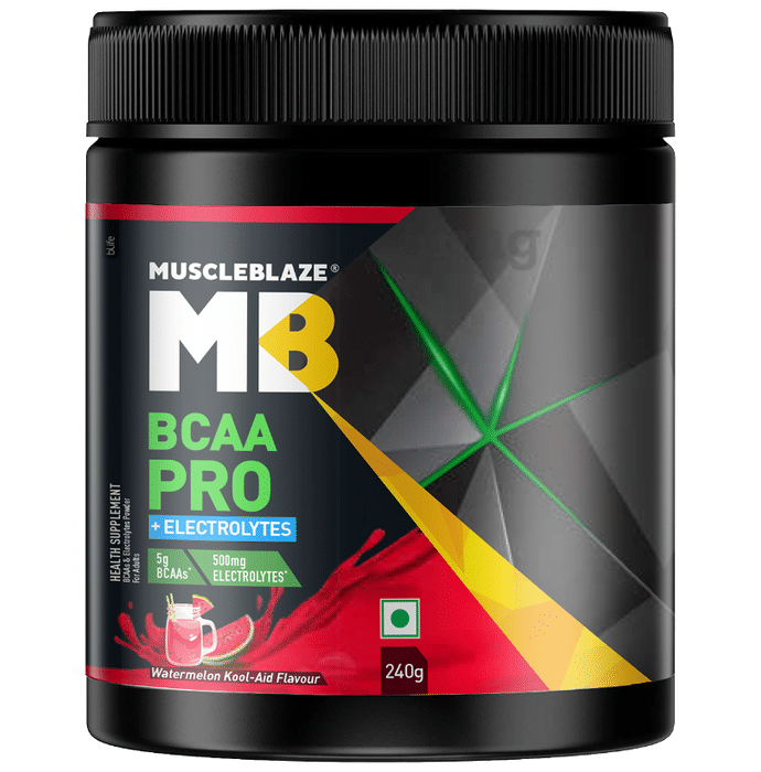 MuscleBlaze MB BCCA Pro + Electrolytes Powder Watermelon