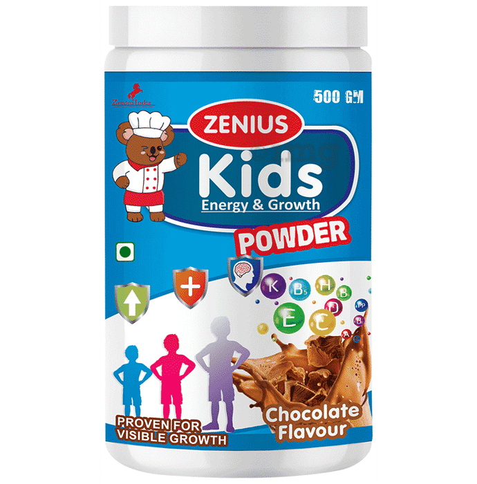 Zenius Protein Powder With DHA,Vitamin-D for Growth,Immunity, Active & Strong Kid Chocolate