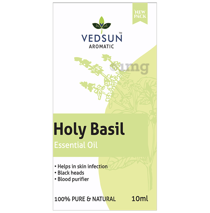 Vedsun Holy Basil Essential Oil (10ml Each) Buy combo pack of 2.0