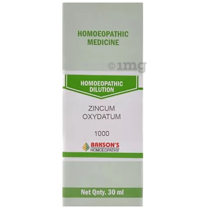 Bakson's Homoeopathy Zincum Oxydatum Dilution 1000 CH