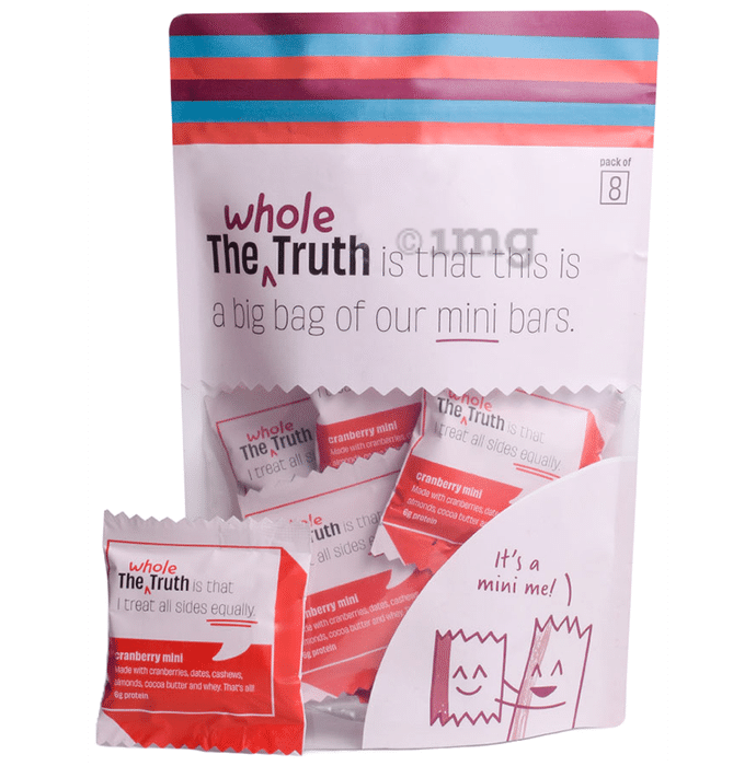 The Whole Truth Mini Protein Bar (27gm Each) | Flavour Cranberry