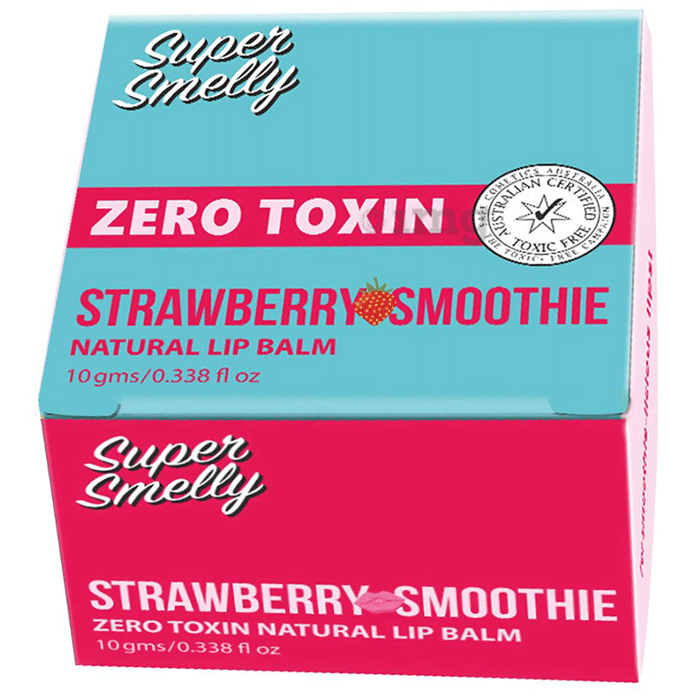 Super Smelly Strawberry Smoothie Zero Toxin Natural Lip Balm