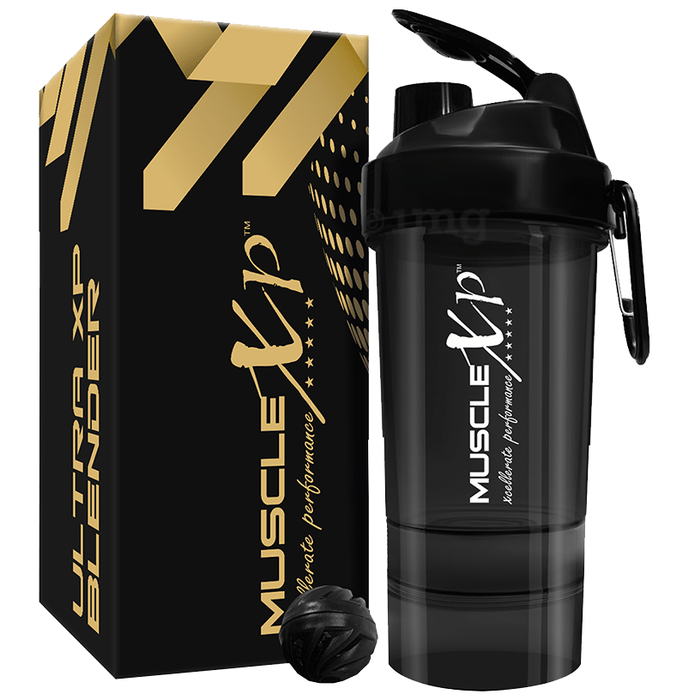 MuscleXP Ultra XP Blender Gym Shaker Black