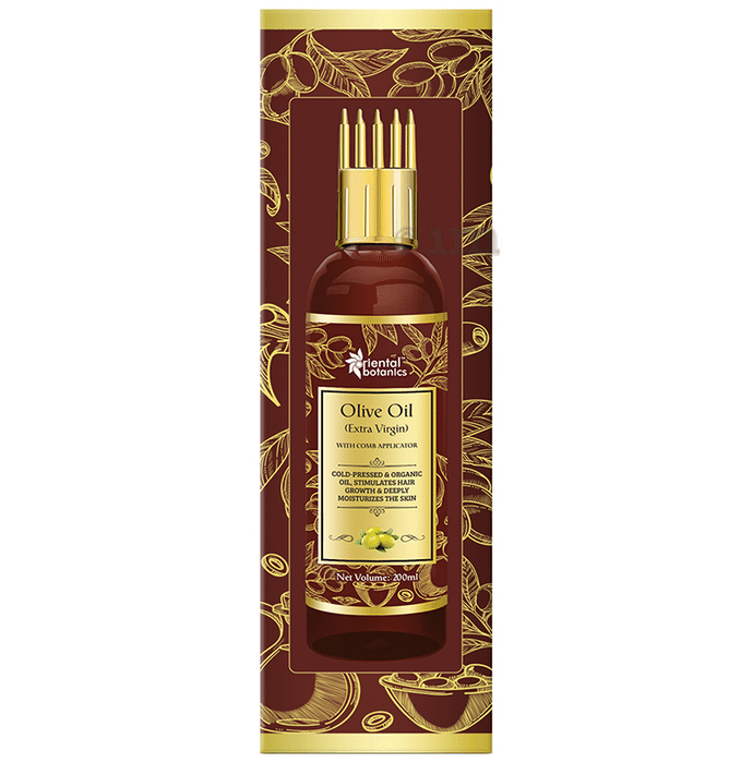 Oriental Botanics Olive Oil (Extra Virgin) with Comb Applicator