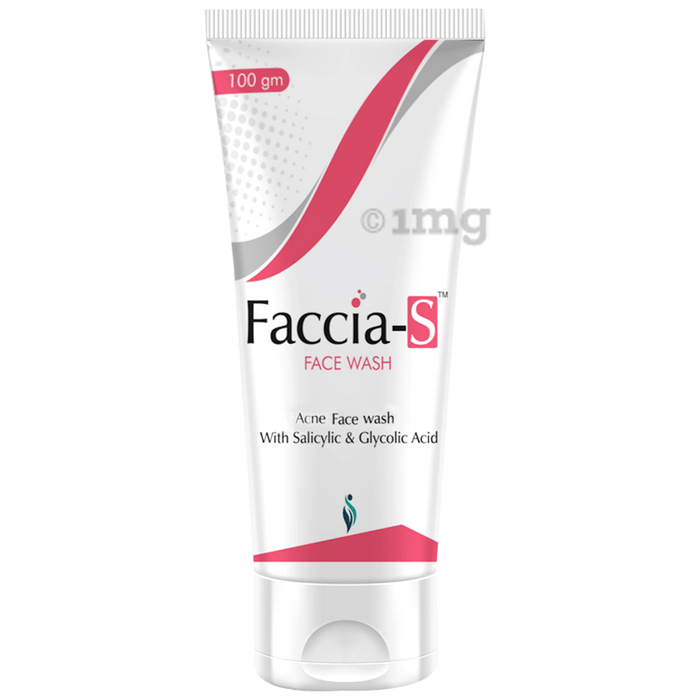Faccia-S Face Wash with Salicylic & Glycolic Acid | For Acne Relief